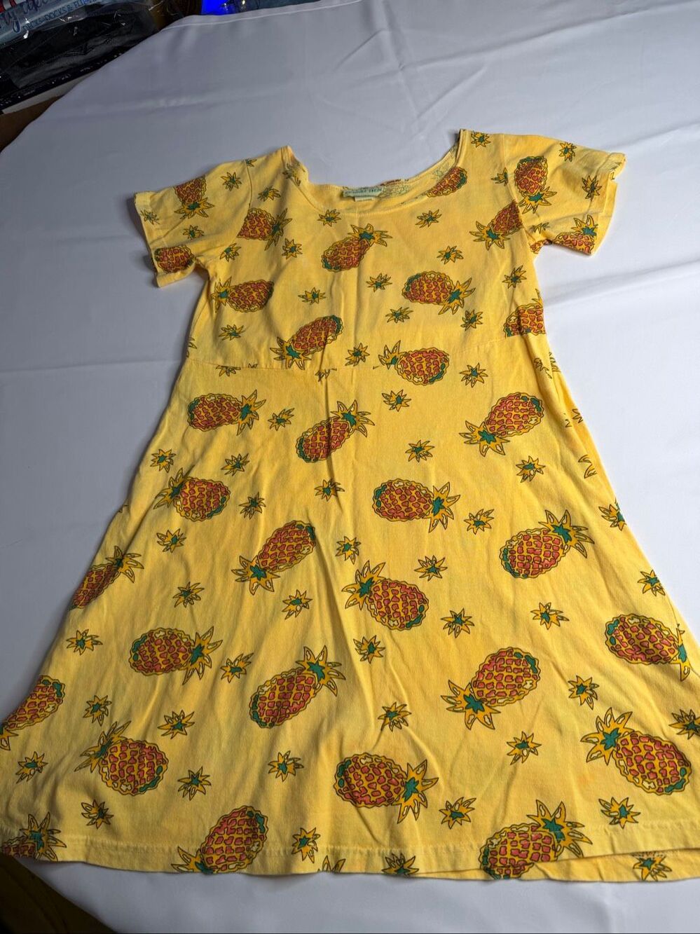Cotton Connection Women’s Vintage 90s Pineapple Dress Size Small